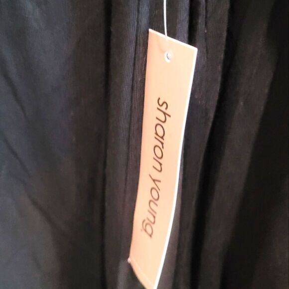 NWT Sharon Young Women's Long Sleeve Black Embroidered Blouse Size S - Picture 5 of 5